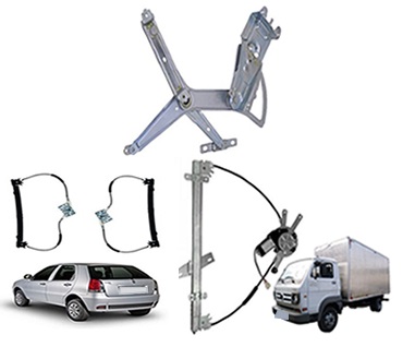 Máquinas de vidro elétrico e manual